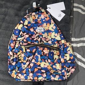 Herschel Supply Company Women's Floral Backpack - Blue and Pink